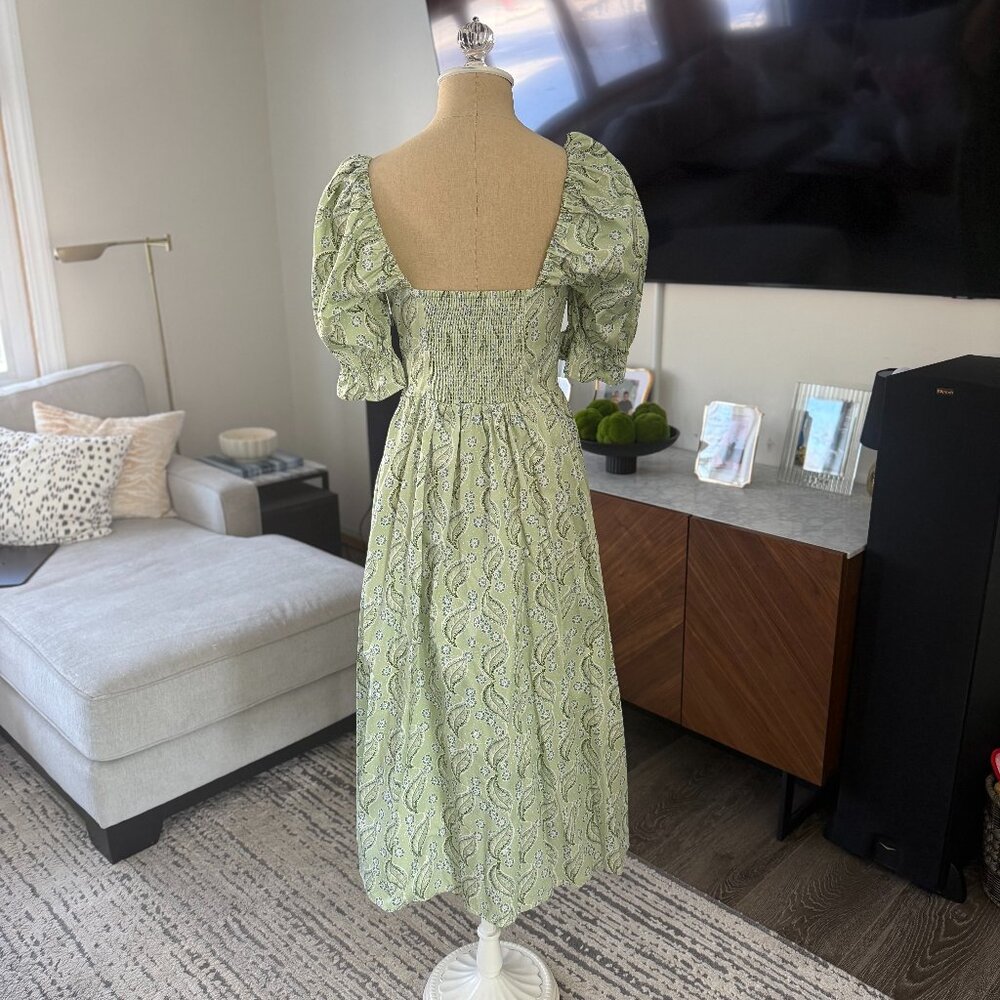 Hill House Home Ophelia Dress - Eucalyptus Floral - Picture 3 of 5